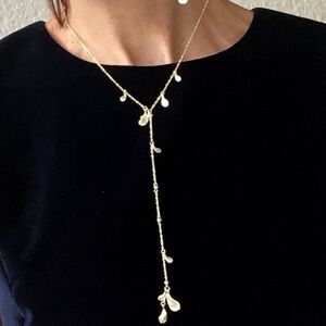 Kendra Scott Quincy Y Necklace - Gold Petal Lariat